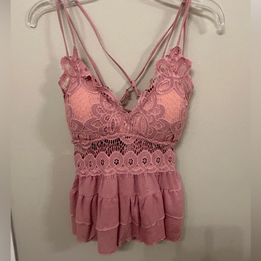 Pink Lily Tank Top